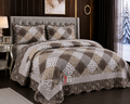 Rally Quilted Bedsheet - Chocolate Brown