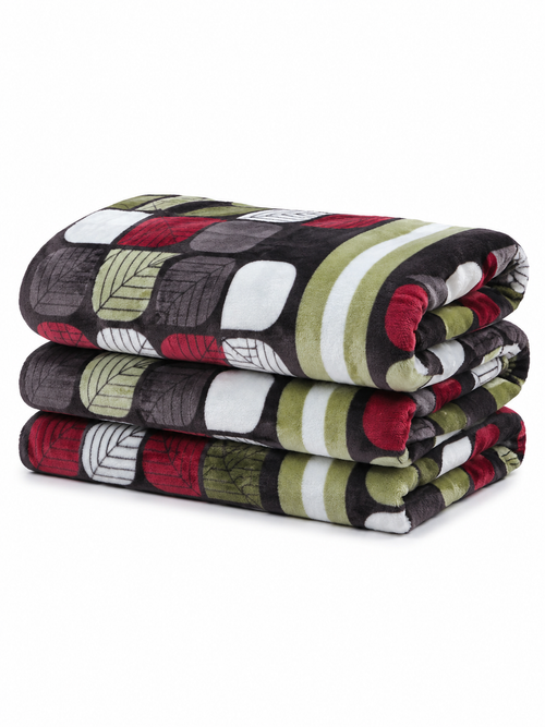 Flannel Fleece Blanket – Autumn Leaf