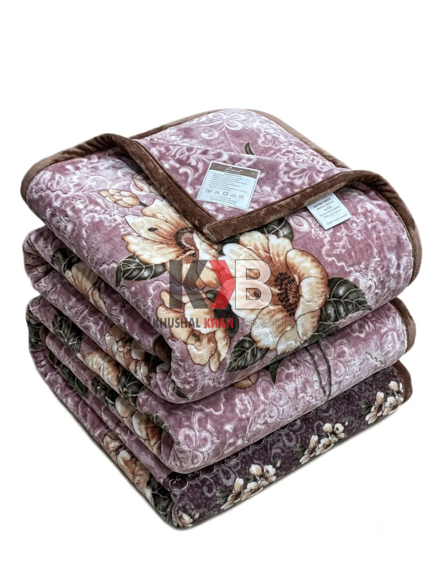 Flannel Fleece Blanket – Dusty Mauve Rose
