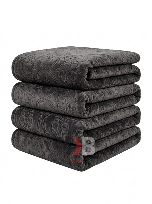 Embossed DBL Charcoal Brown