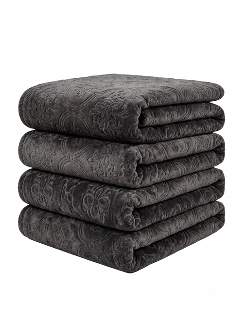 Embossed DBL Charcoal Brown