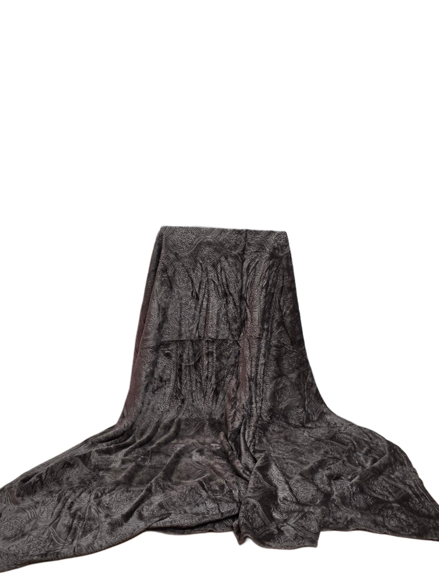 Embossed DBL Charcoal Brown