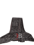 Embossed DBL Charcoal Brown