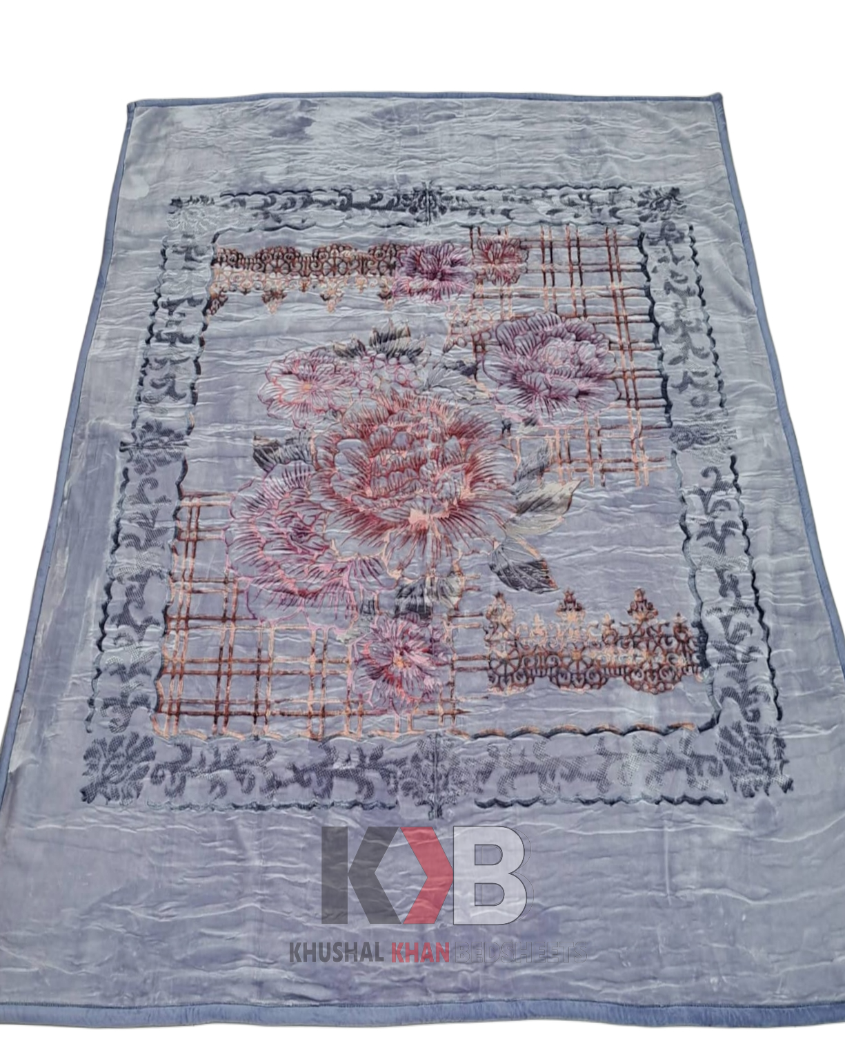 Soft Touch Steel Blue Blanket