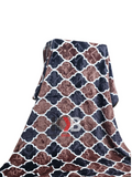 Flannel Fleece Blanket – Coffee Trellis