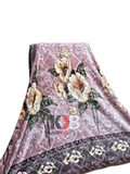 Flannel Fleece Blanket – Dusty Mauve Rose