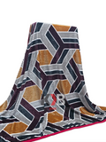 Flannel Fleece Blanket – Mustard Geo
