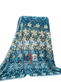 Flannel Fleece Blanket – Teal Lily