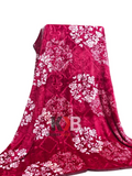 Flannel Fleece Blanket – Magenta Rose