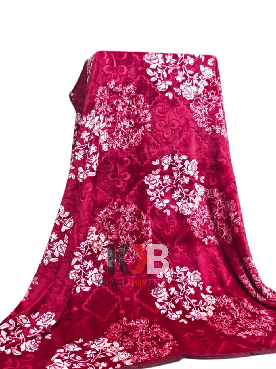Flannel Fleece Blanket – Magenta Rose