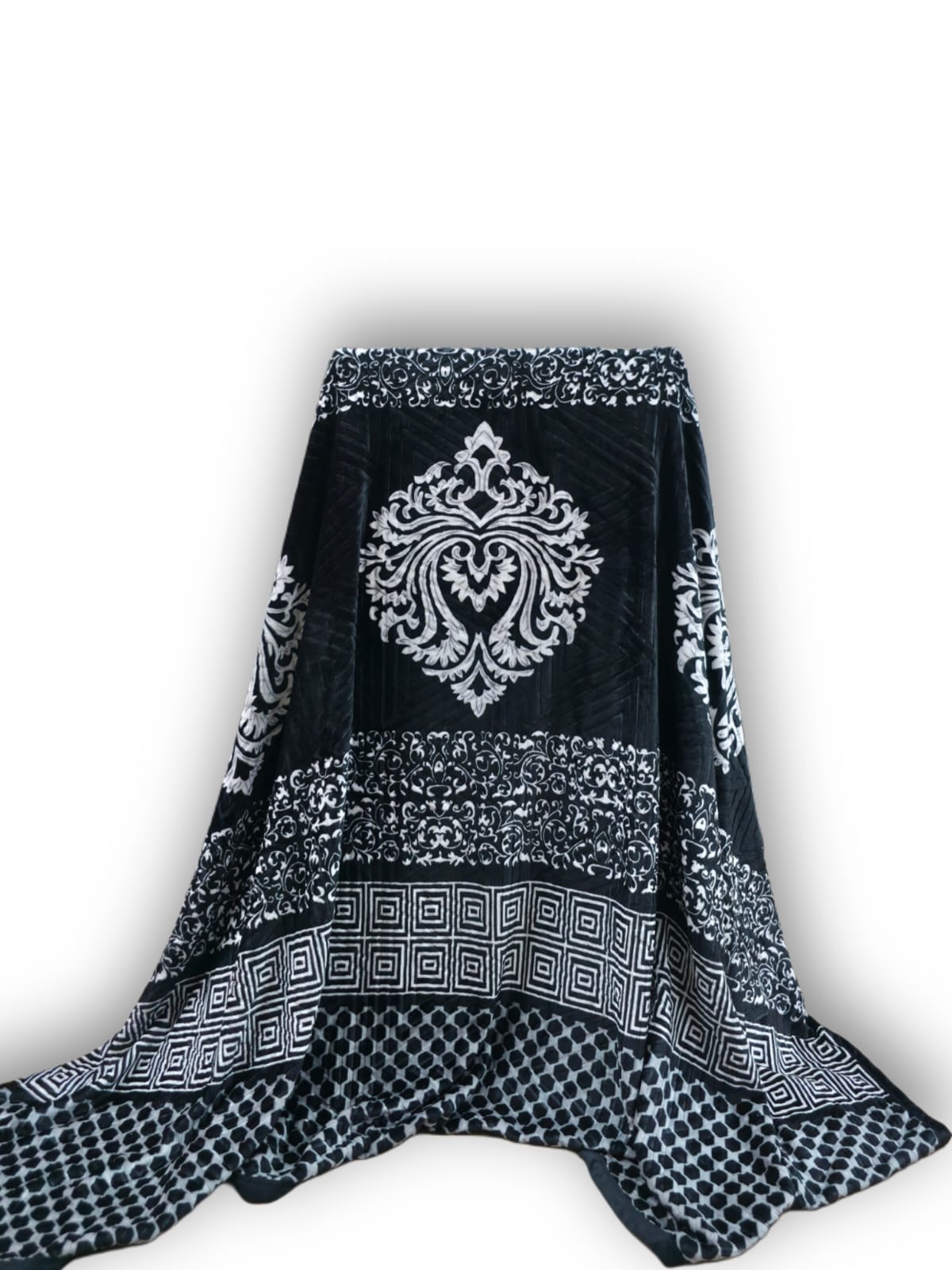 Jambo AC Blanket - Black & White Stripe
