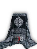 Jambo AC Blanket - Black & White Stripe