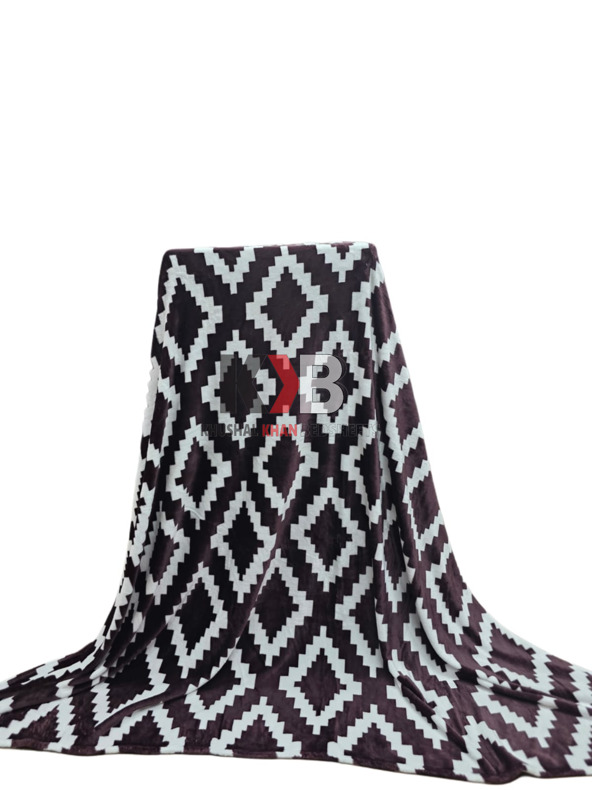 Popular Blanket Brown & White Aztec Diamond