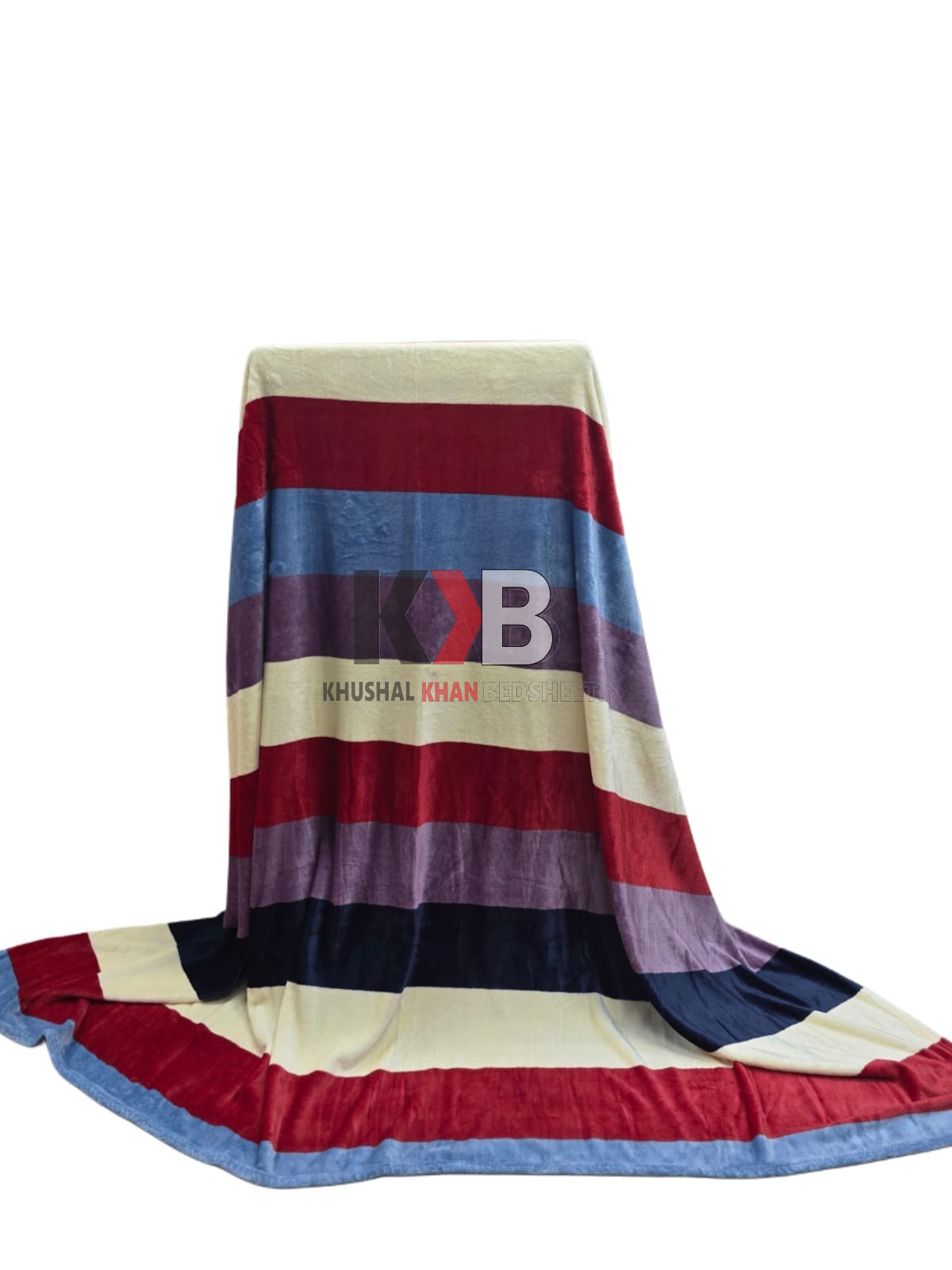 Popular Blanket Multicolor Rugby Stripe