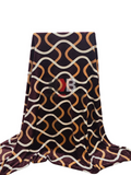 Popular Blanket Maroon & Gold Wavy Ribbon