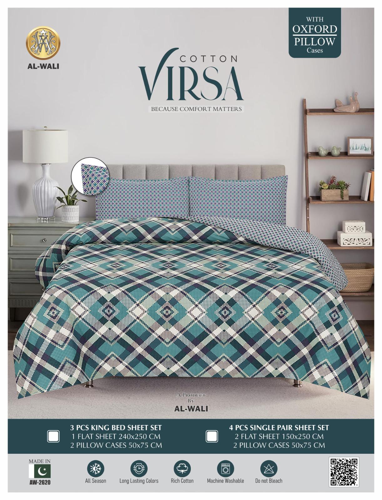 Virsa Bedsheet Cotton 3pcs